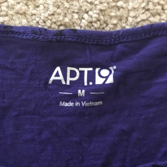 Apt. 9 Indigo Longsleeve Top - Picture 3 of 3